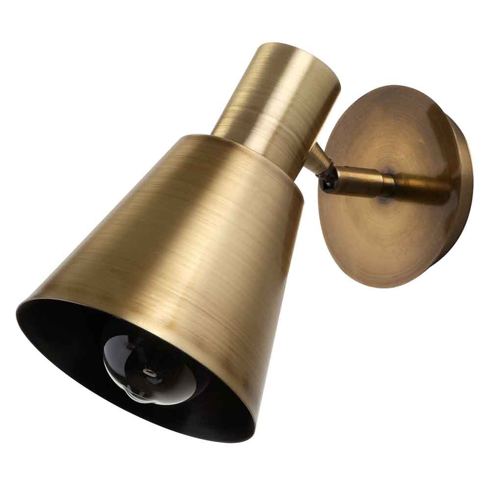 Kellan Spherical Metal Wall Lamp in Antique