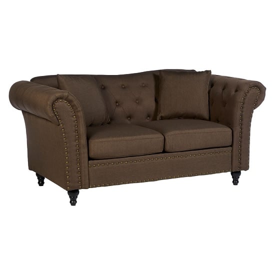 Product photograph of Kelly Upholstered Fabric 2 Seater Sofa In Natural from Furniture in Fashion