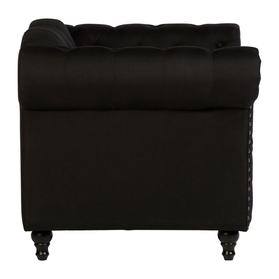 Kelly Upholstered Fabric Armchair In Black_3