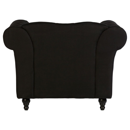 Kelly Upholstered Fabric Armchair In Black_4