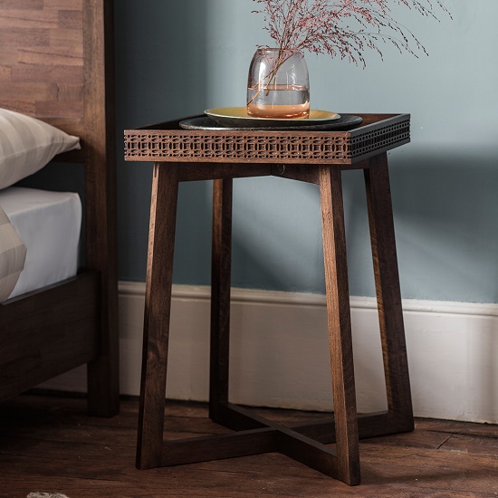 Kelton Retreat Wooden Side Table Square In Mango Wood Furniture In Fashion Our industrial side table | sawn finish mango wood & metal frame.designer furniture featuring industrial design frame structure rough sawn solid mango wood. kelton retreat wooden side table square in mango wood