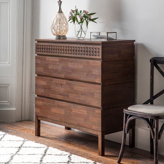 Read more about Kelton retreat wooden chest of drawers in mango wood