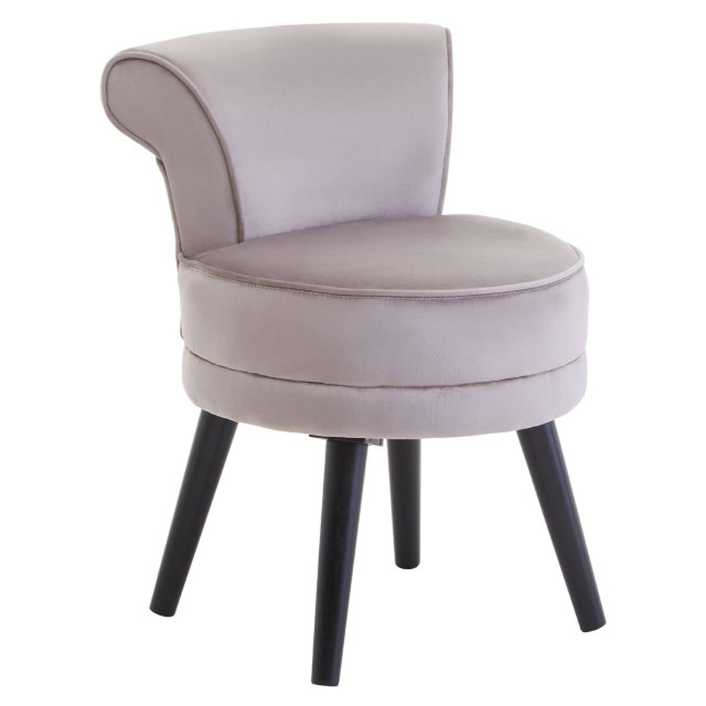 Kelvra Velvet Kids Chair in Mink