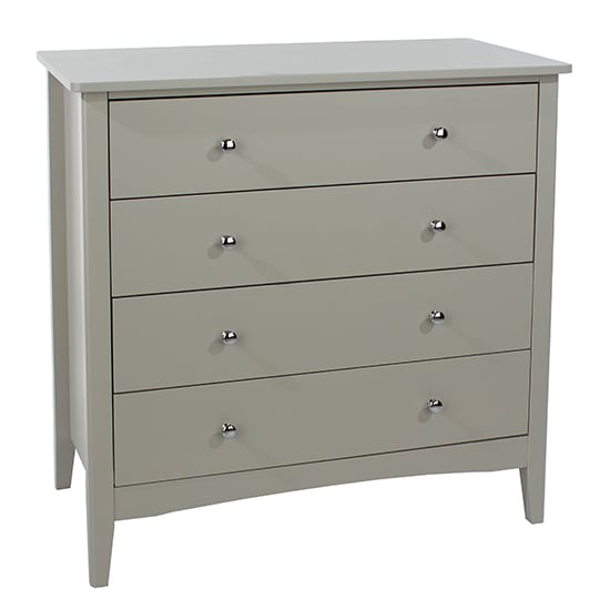 Product photograph of Kamuy Wooden Chest Of 4 Drawers In Grey from Furniture in Fashion