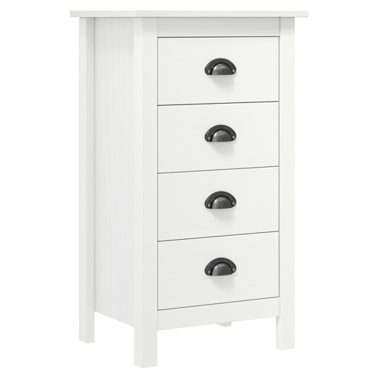 Read more about Kendal wooden chest of 4 drawers in white