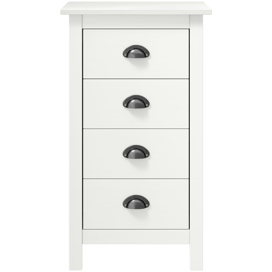 Kendal Wooden Chest Of 4 Drawers In White