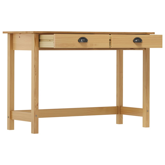 Kendal Wooden Console Table With 2 Drawers In Brown