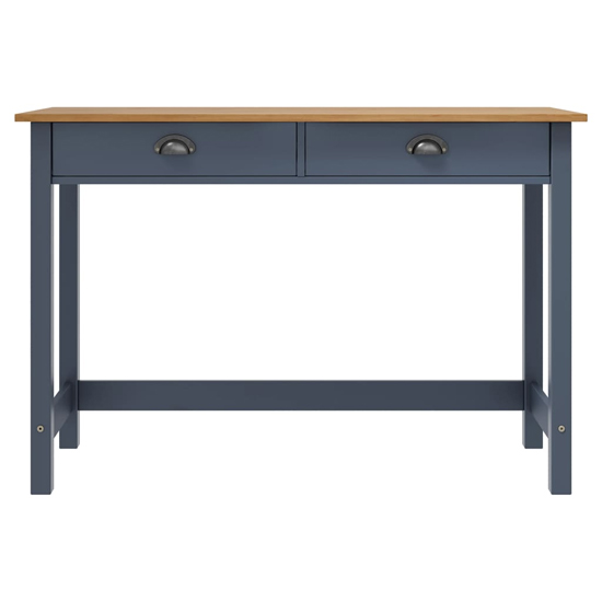 Kendal Wooden Console Table With 2 Drawers In Grey And Brown