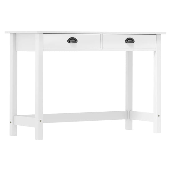Read more about Kendal wooden console table with 2 drawers in white