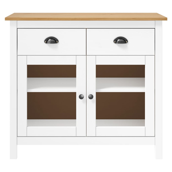 Kendal Wooden Sideboard With 2 Doors In White And Brown