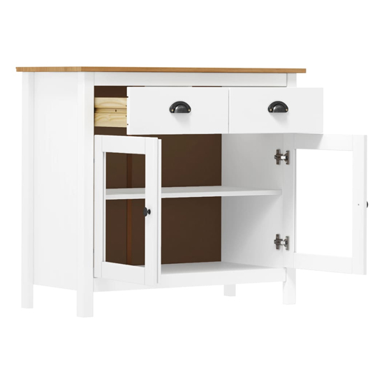 Kendal Wooden Sideboard With 2 Doors In White And Brown
