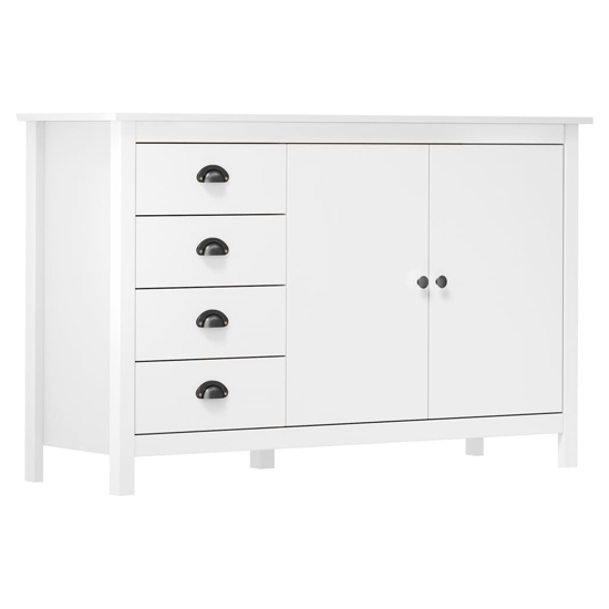 Read more about Kendal wooden sideboard with 4 drawers in white