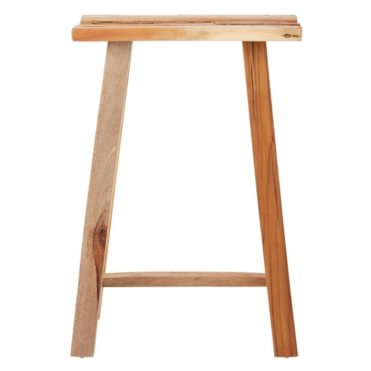 Product photograph of Formosa Recycled Teak Wood Stool In Brown from Furniture in Fashion