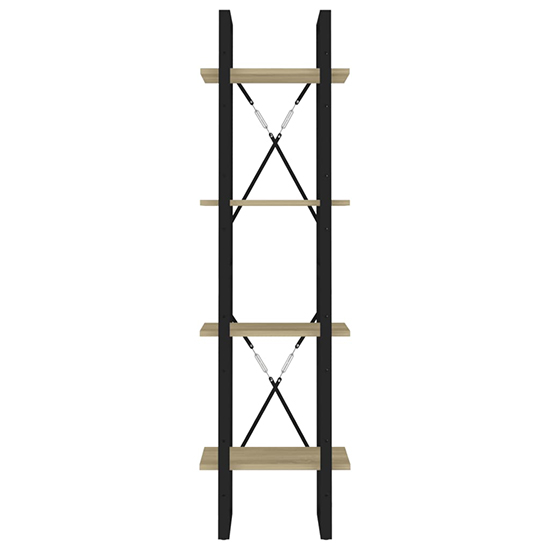 Kendria Wooden 4-Tier Bookshelf In Sonoma Oak_3