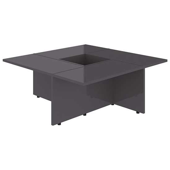 Kendrix Square High Gloss Coffee Table In Grey_2