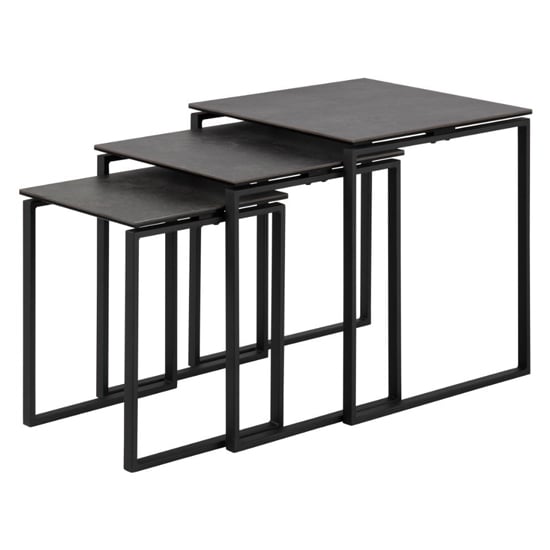 Read more about Kennesaw ceramic nest of 3 tables in fairbanks black