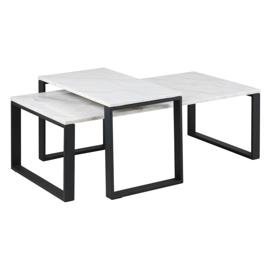 Kennesaw Marble Set Of 2 Coffee Tables In Guangxi White_3