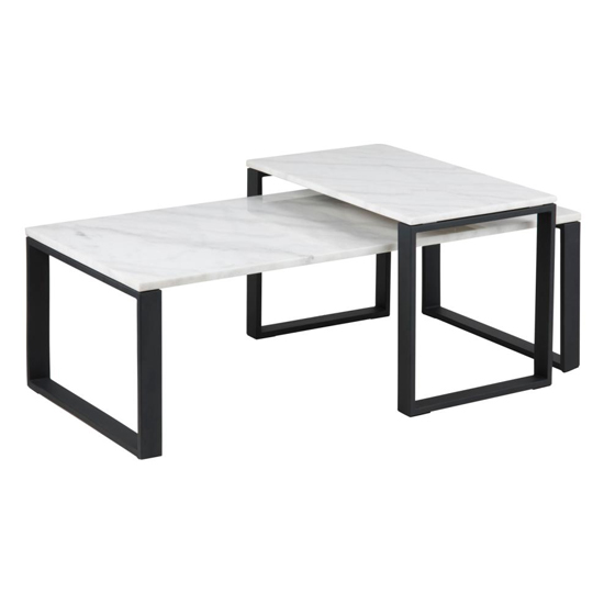 Kennesaw Marble Set Of 2 Coffee Tables In Guangxi White_1