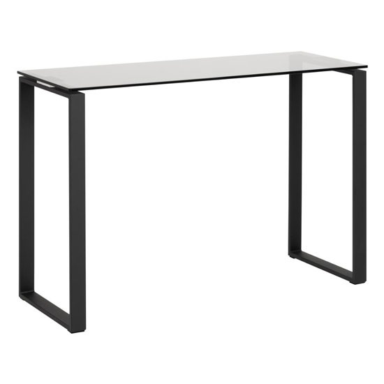 Kennesaw Smoked Glass Console Table With Black Legs_1