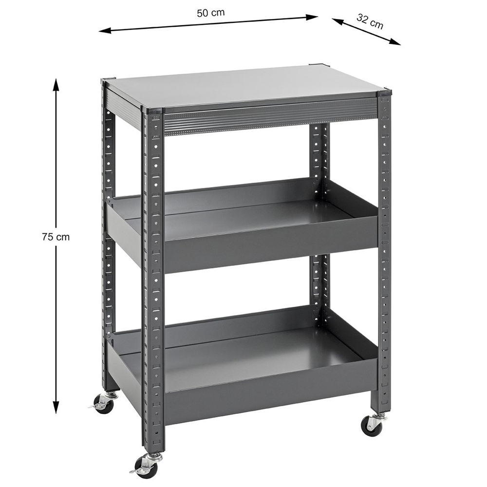 Kenosha Metal Drinks Trolley In Anthracite
