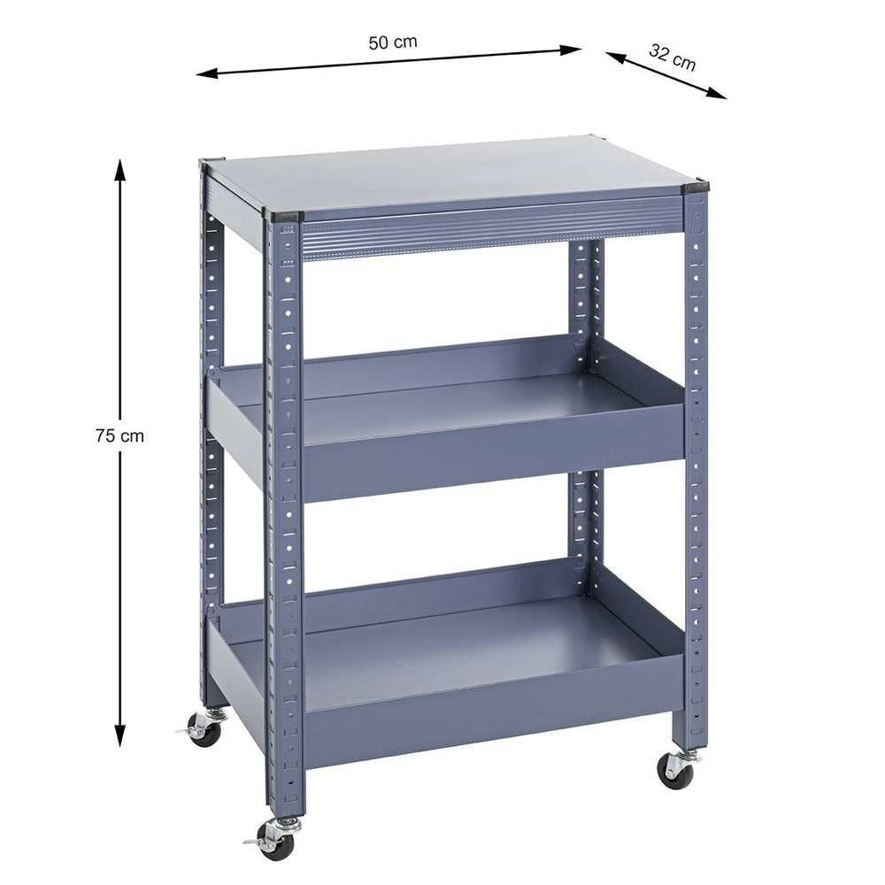 Kenosha Metal Drinks Trolley In Blue