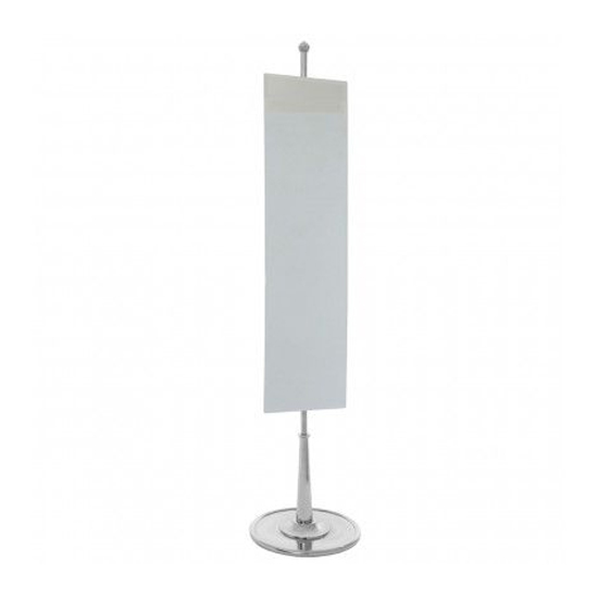 Kensick Rectangular Floor Standing Mirror With Nickel Stand