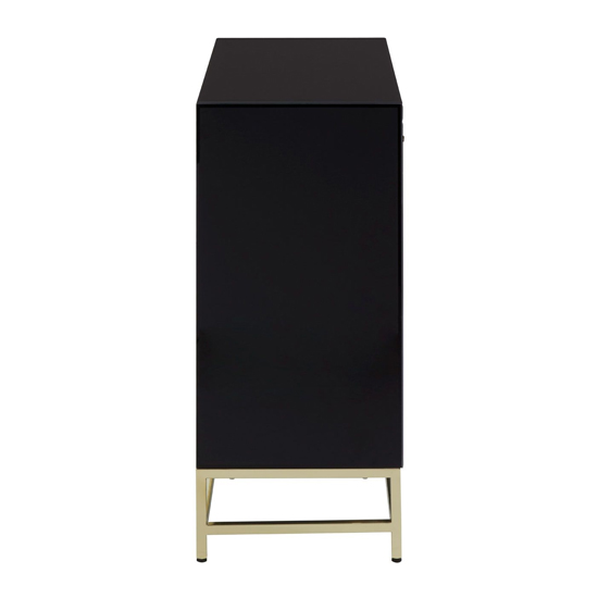Kensick Wooden Sideboard With 2 Doors And 1 Drawer In Black