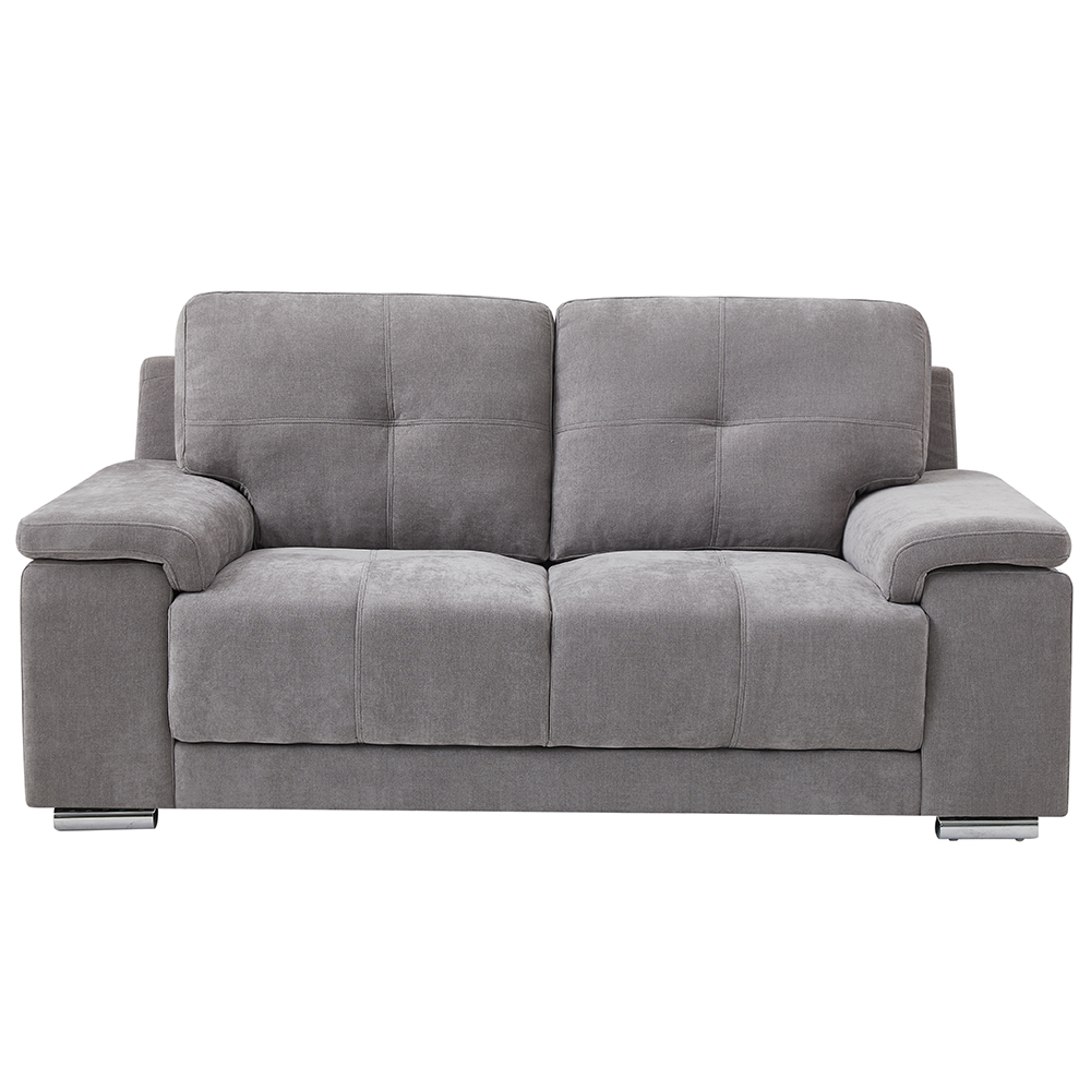 Kensington Fabric 2 Seater Sofa In Grey
