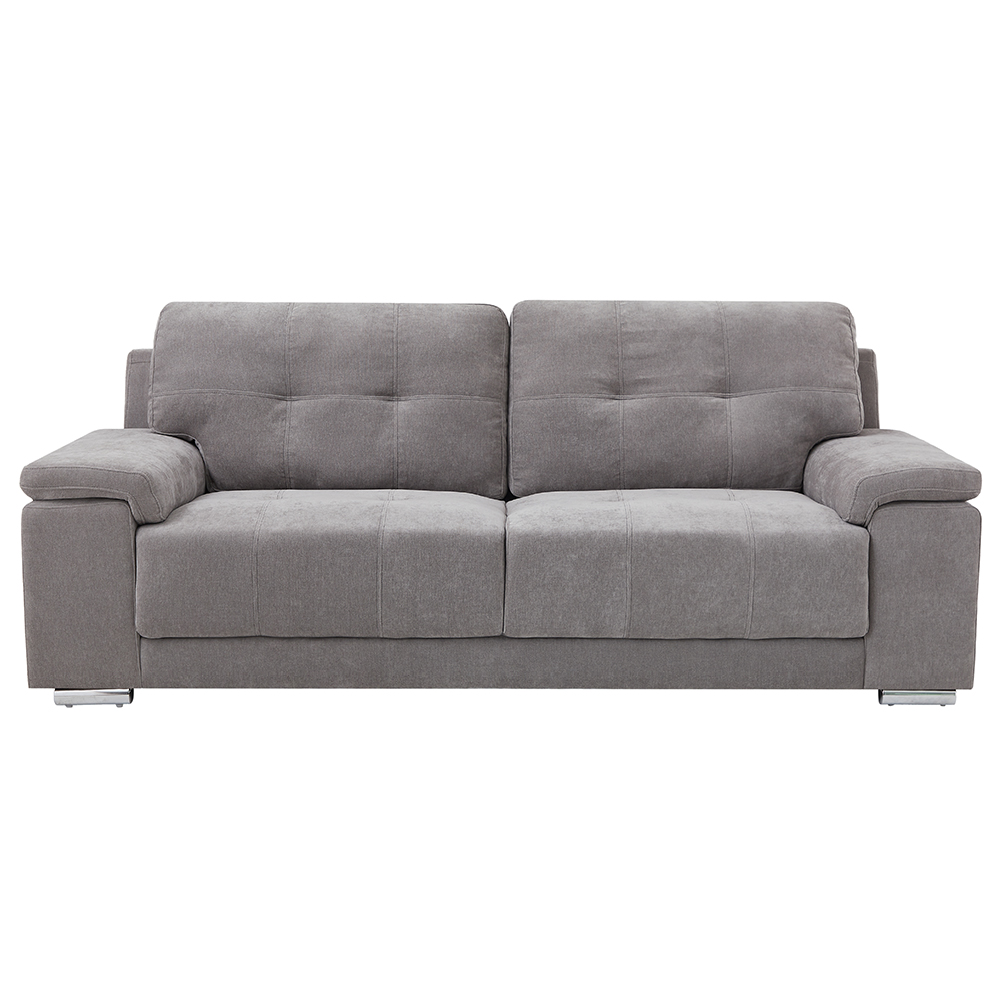 Kensington Fabric 3 Seater Sofa In Grey