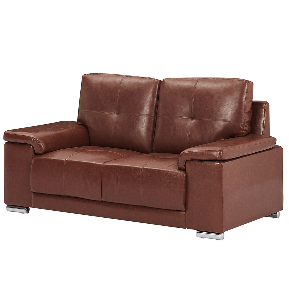 Kensington Faux Leather 3+2+1 Seater Sofa Set in Tan