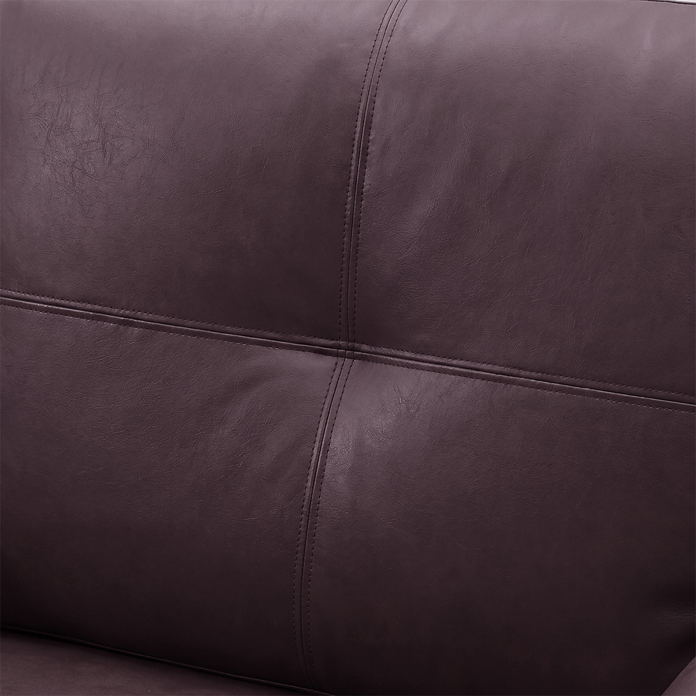 Kensington Faux Leather 3+2 Seater Sofa Set in Dark Brown
