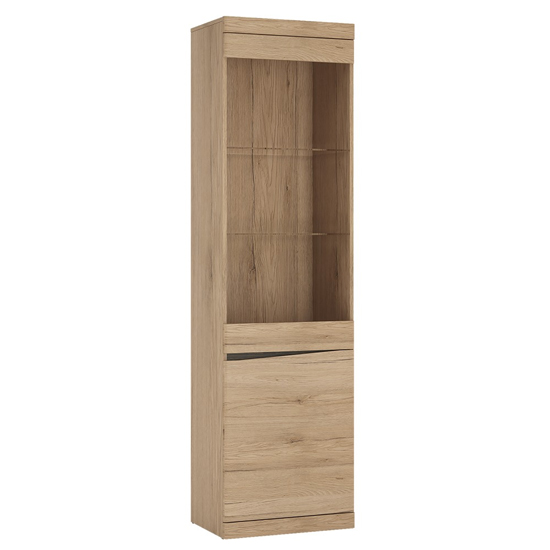 Photo of Kenstoga right handed 2 doors display cabinet in grained oak