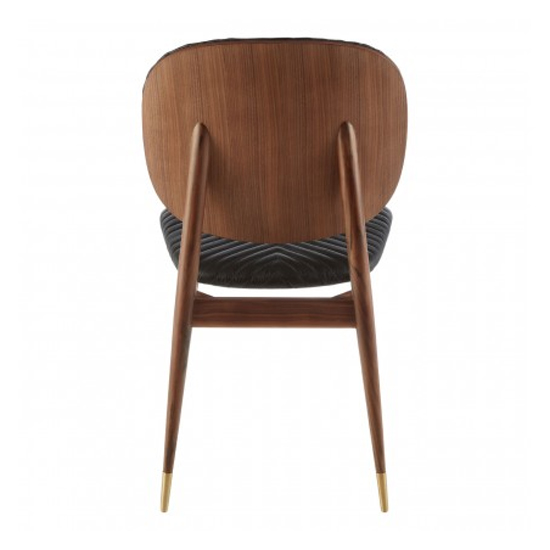 Kentona Black Faux Leather Dining Chairs In A Pair_5
