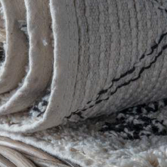 Kenza Medium Fabric Upholstered Rug In Cream Charcoal_2