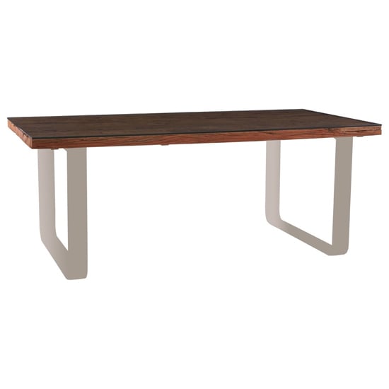 Kero Glass Top Dining Table With U-Shaped Base In Natural_1