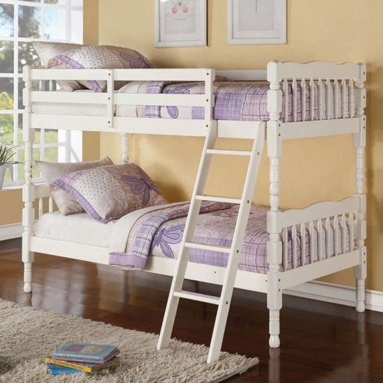 Photo of Kerri wooden bunk bed in cream