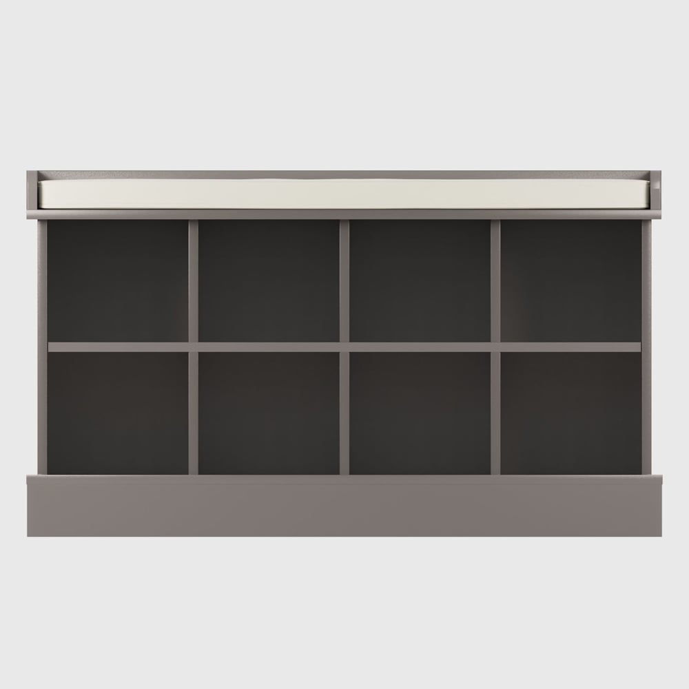 Keswick Wooden Shoe Storage Seating Bench In Grey
