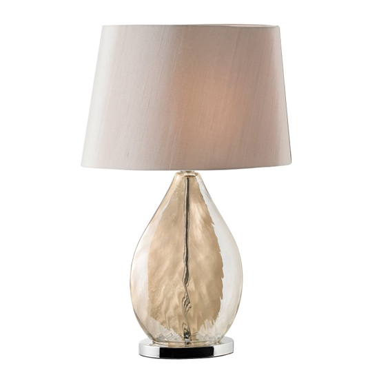 Kew Table Lamp In Brown And Chrome