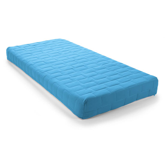 Kids Jazz Coil Memory Foam Single Mattress In Light Blue Furniture in