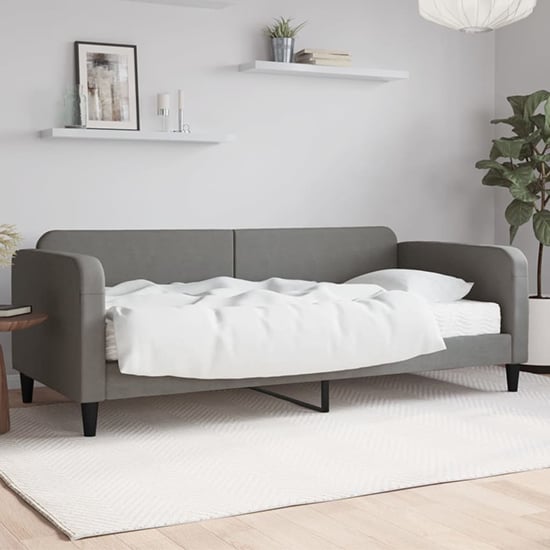 Product photograph of Kigali Fabric Daybed In Dark Grey from Furniture in Fashion