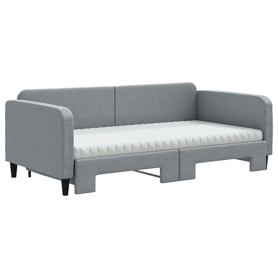 Kigali Fabric Daybed With Guest Bed In Light Grey