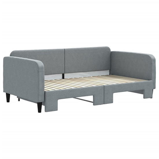 Kigali Fabric Daybed With Guest Bed In Light Grey