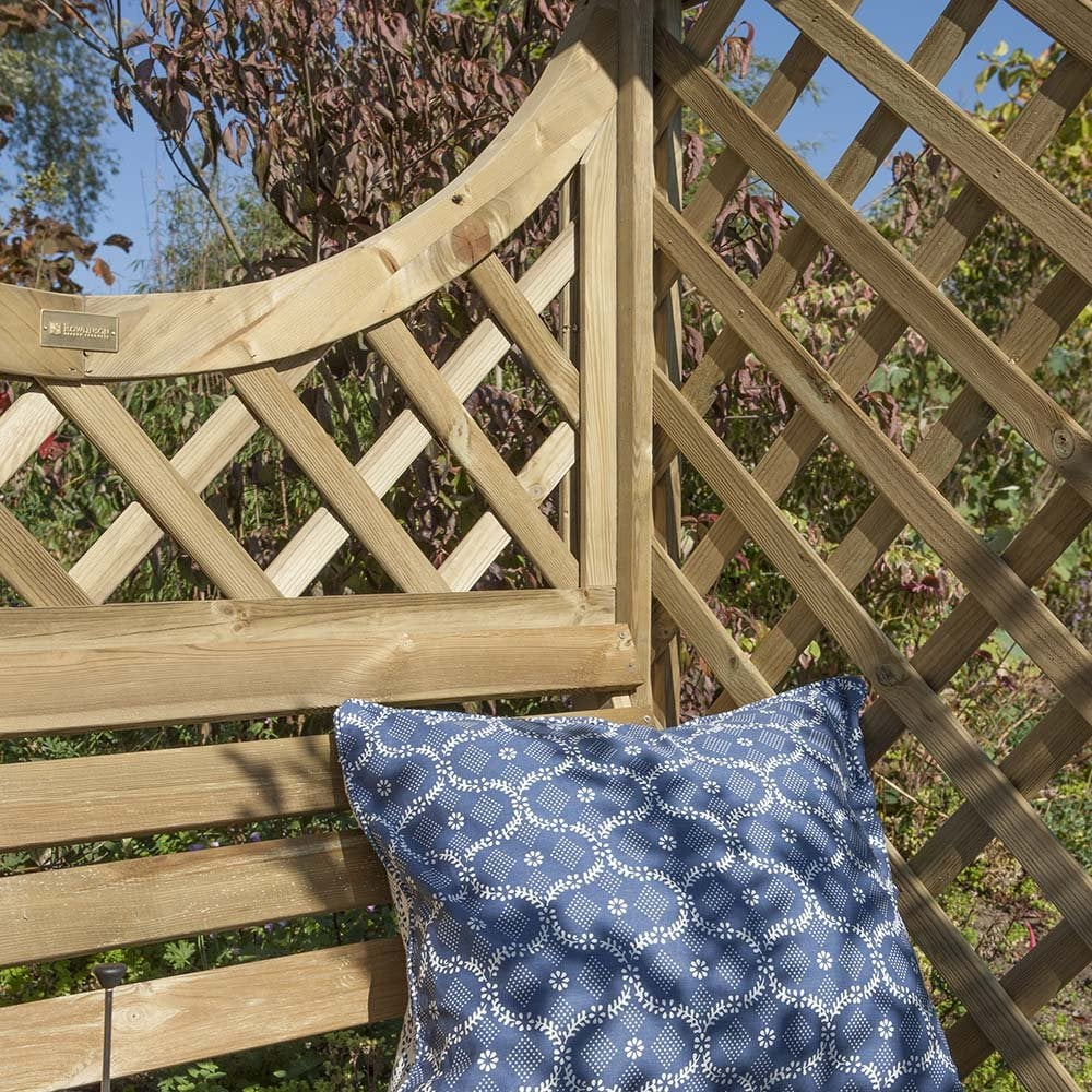 Kilgetty Wooden Garden Curved Arbour In Natural