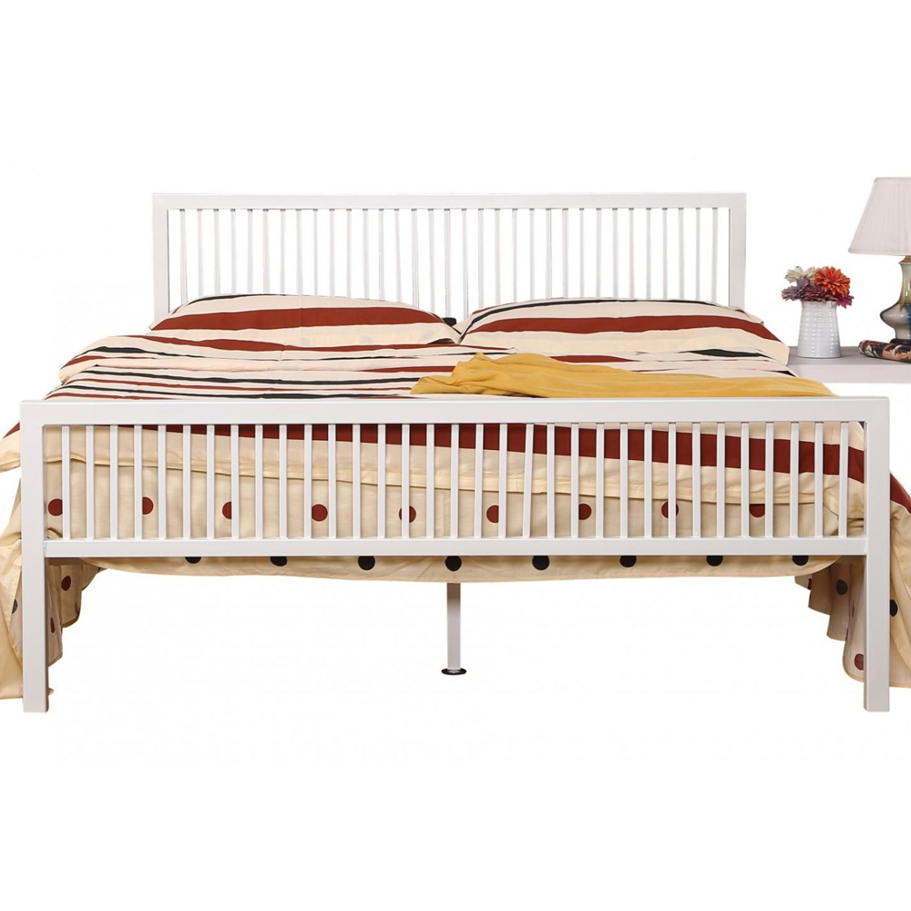 Killeen Wooden Double Bed In White
