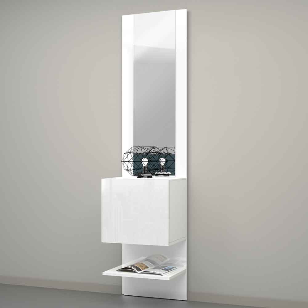 Killington High Gloss Dressing Mirror With 1 Door In White