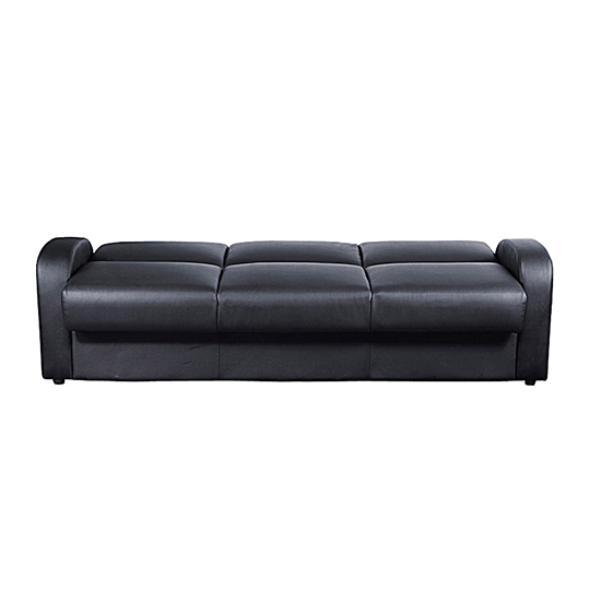 Kailey PU Leather Sofa Bed In Black_3