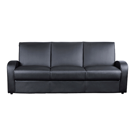 Kimberly PU Leather Sofa Bed In Black