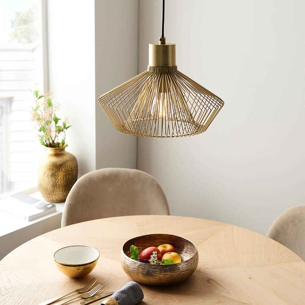 Kimberlyn Metal Ceiling Pendant Light in Gold