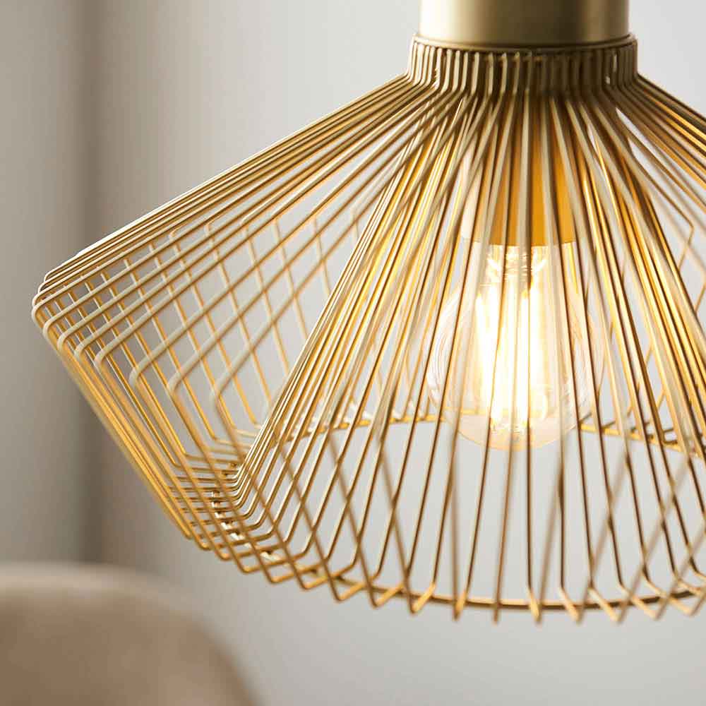 Kimberlyn Metal Ceiling Pendant Light in Gold