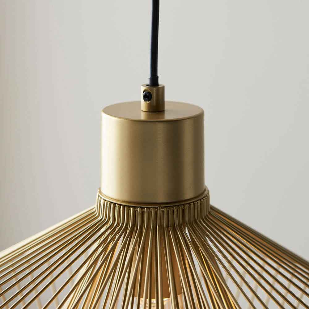 Kimberlyn Metal Ceiling Pendant Light in Gold